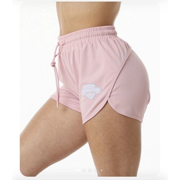 Alphalete Pants - NEW Alphalete Woman’s Varsity Short - Pink ,size Small